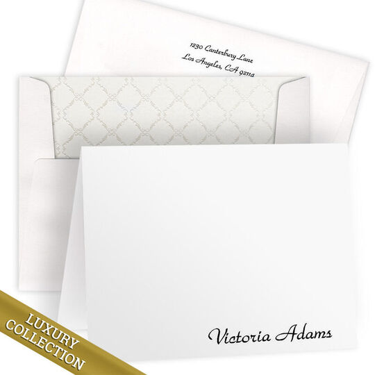Luxury Park Avenue Folded Note Card Collection - Raised Ink